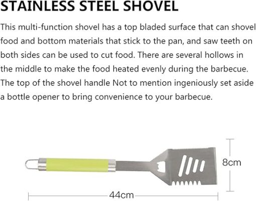 SEFAX BBQ Tools Set, 9PCS Stainless Steel Grilling Kit, Grill Accessories, Grilling Utensil Travel Set Perfect for Travel, Picnics, RVs, Camping, BBQs, Parties - Image 2