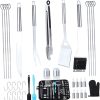MaGiLL Barbecue Grill, Grilling Basket,Two Set Stainless Steel Rectangular Encrypted Grill Wire Mesh Outdoor Tool Oven Accessories Home BBQ 3