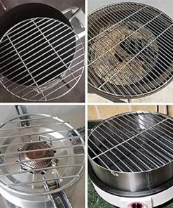 Non-Stick BBQ Mat Grid 304 Stainless Steel Round BBQ Grill Mesh Home Roast Bacon Grill Tool Iron Barbecue Accessories 2