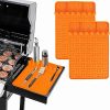 BBQ Grill Accessories Set – 20 PCS Stainless Steel BBQ Tools Set Grilling Utensil Set with Meat Thermometer for Camping Backyard Barbecue Picnic Bonfire 4