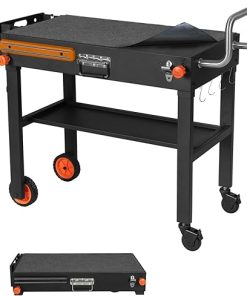 Grill Table, Blackstone Griddle Stand, Grill Carts Outdoor With Wheels, Used for Blackstone Griddle And Weber, Foldable Quickly Ninja Grill Stand Suitable for Travel/Camping