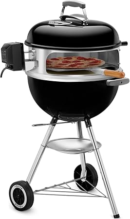 onlyfire Stainless Steel Multi-Purpose Rotisserie and Pizza Combo Kit for Weber 18″ and Other Similar Kettle Grills – Include Pizza Peel and Pizza Stone 2 onlyfire Stainless Steel Multi-Purpose Rotisserie and Pizza Combo Kit for Weber 18" and Other Similar Kettle Grills - Include Pizza Peel and Pizza Stone - Image 2