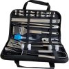 1Set Portable BBQ Utensils Outdoor Barbecue Tools Kit for Grilling for Camping Parties and Gatherings 4