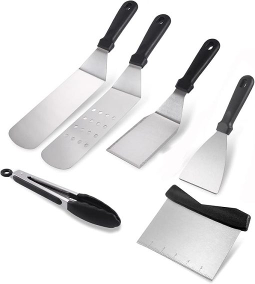 MaGiLL Tools Set Outdoor BBQ Accessories Kit Griddle Accessories Set Stainless Steel Grill BBQ Spatula Kit