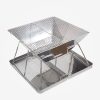 HEAGER Stainless Steel Cooking Grate Grid, Grids Grates Stainless Steel Round BBQ net Grill Mesh Roast Nets Bacon Grill Tool Iron Nets Barbecue Accessories Non-Stick BBQ Mat Grid(15cm) 3