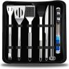 Professional BBQ Grill Tool Set 18 Piece Stainless Steel Barbecue Grilling with Aluminum Accessories with Storage Case Box Spatula Tongs Skewers Set-Perfect Outdoor Grilling Kit Long Lasting Gift 4