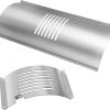 Grill Valueparts 18 Inch Half Moon Grate and Reversible Griddle Replacement Parts for Kamado Joe Classic III, II, I, Large Big Green Egg, Vision Grill, Cast Iron Cooking Grid Grate Griddle Grill 3