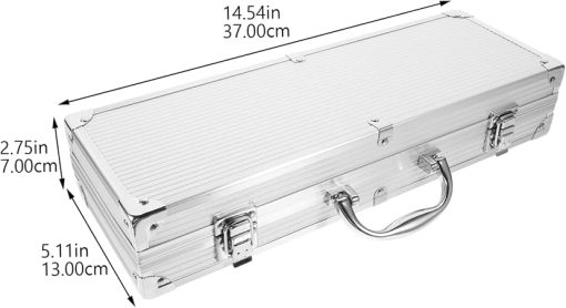 11pc Stainless Steel Grill Tool Set BBQ Utensils Storage Box Outdoor Grill Kit BBQ Tools for Camping - Image 2