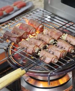 JSEIAJB 1pcs Barbecue Reusable Grill Sticks Bbq Fork Bbq Utensil Kitchen Outdoor Camping Accessories 2