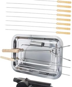 Grill Tool Kit 15pc BBQ Accessories Set Outdoor Grill Tools Squirrel Cage Blower Fan
