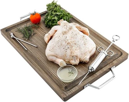Restaurantware Met Lux Meat Injector Kit Professional Food Injector Syringe Kit - 2 Ounce Syringe 3 Needles Stainless Steel Meat Injector Set 2 Cleaning Brushes For Marinating And Seasoning