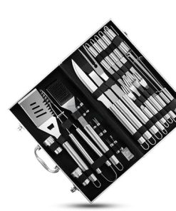 27 Pieces of Barbecue Tools Set Outdoor Barbecue Tools Set Aluminum Box Packaging