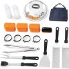Utoolmart BBQ Grill Tool Set- 18 in 1 Stainless Steel Barbecue Grilling Accessories with Carrying Case, Includes Spatula, Tongs, Skewers 4