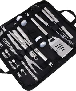 MERRYHAPY Accessories Kit 8-in-1 Grill Utensils Set for Outdoor Cooking Grill Tools