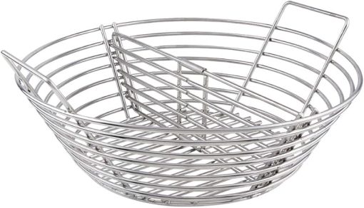 Lump Charcoal Fire Basket with Divider Big Green Egg Accessories,Stainless Steel Grill Ash Baskets for The Large Big Green Egg,Kamado Joe Classic