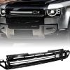 LED Grille Lights for 2020-2025 Land Rover Defender 90 110 130 Front Grill Trim Strips Light with Start Up Animation DRL Lighting Replacement Accessories (White)