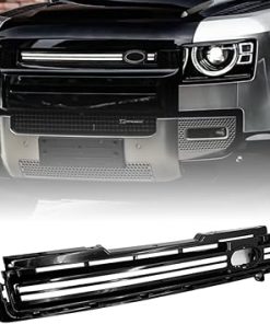 LED Grille Lights for 2020-2025 Land Rover Defender 90 110 130 Front Grill Trim Strips Light with Start Up Animation DRL Lighting Replacement Accessories (White)