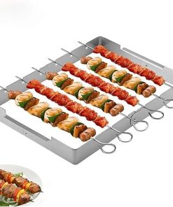 BBQ Grill Stainless Steel BBQ Grill Folding BBQ Grill Fit for Mini Pocket BBQ Grill Barbecue Accessories Home Park Use Portable BBQ Rack Tools Picnic 2