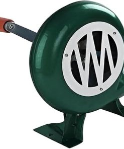 DARZYS Hand Crank Blacksmith Forge Blower, Heavy Duty Cooking Manual BBQ Air Blower, Portable Manual Hand Crank Bellows, for Outdoor Camping Grill Blower Tool(150W)