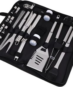 BBQ Tools Set Grilling Kit for Men 1 Set Outdoor Stainless Steel BBQ Utensils Kit