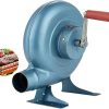 DARZYS Hand Crank Blacksmith Forge Blower, Charcoal Grill Fire Starter Flame Exciter, For Camping Cooking Tools Accessories(80W)