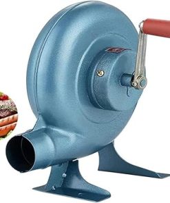 DARZYS Hand Crank Blacksmith Forge Blower, Charcoal Grill Fire Starter Flame Exciter, For Camping Cooking Tools Accessories(80W)