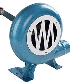 Cooking Manual BBQ Air Blower - Iron Gear Popcorn Fan Manual Fan, with Duct Iron Gear Manual BBQ Blower, Metal Fan Blade, for Camping/Picnic/Outdoor Grill Accessories, Easy to Carry(80W)
