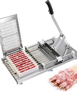 49 Hole Barbecue Kebab Tool, Stainless Steel Barbecue Kebab Making Box, Barbecue Grill Kitchen Accessories Tool