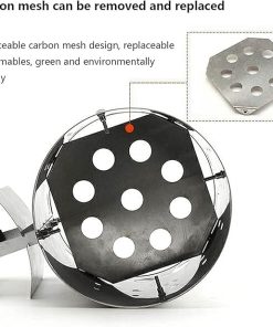 Charcoal Chimney Starter Set Fireplace Accessories Lighter Cubes BBQ Heat Resistant Gloves Blower BBQ Tools 2