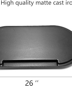 C981 Cast Iron Nonstick Cooking Griddle plate Replacement Parts for Coleman Swaptop RoadTrip Portable 285 LX LXE LXX Grills 26-1/2″ x 13-1/2″ 2
