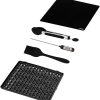 APSARAS USA 34pcs for Blackstone Griddle Accessories, 16 Inches Heavy Duty BBQ Accessories, Grill Mats for Backyard, Stainless Steel Tools with Thermometer,Luxury BBQ Set Gifts for Dad 4