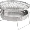 BBQ Grill Outdoor Portable Stainless Steel BBQ Grill Folding BBQ Grill Mini Pocket BBQ Grill Barbecue Accessory for Home Park Camping Picnic Tool 3