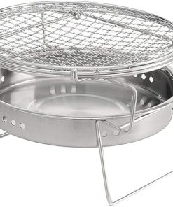 BBQ Grill Outdoor Portable Stainless Steel BBQ Grill Folding BBQ Grill Mini Pocket BBQ Grill Barbecue Accessory for Home Park Camping Picnic Tool