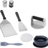 Grill Basket with Folding Wood Handle Non Stick BBQ Cooking Tray for Camping Outdoor Picnic Grill Vegetables Fish Meat Easy Dishwasher 3
