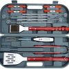 BBQ Tool Combination Set Stainless Steel Portable Carrying Case BBQ 18 Piece BBQ Set 3