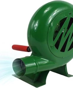Manual Iron Gear BBQ Blower - Iron Gear Popcorn Fan, BBQ Blower with Hand Crank Tool, Portable Coal Lighter, Metal Fan Blade, for Camping/Outdoor Cooking Barbecue Accessories (Color : 350W)