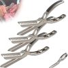 Rib Prep Tool Membrane Remover, Rib Membrane Remover Stainless Steel Tool Kit, Ribs Skinner for BBQ Enthusiasts - Ergonomic Design for Easy Membrane Removal - Dishwasher Safe BBQ Accessories(3pcs)