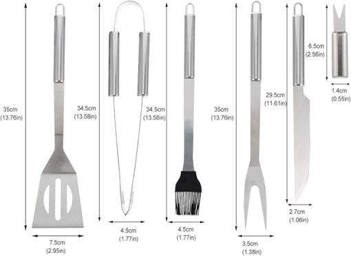 KESYOO Full Pack Grilling Accessories Outdoor BBQ Tools Kit Compact Lightweight Design - Image 2