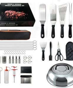 45Pcs Grill Accessories BBQ Tool Set - Heavy Stainless Steel Grill Utensils Set for Men Dad Women - with Storage Bag for Outdoor Camping Tailgating - for Perfect Barbecue Utensil Gift