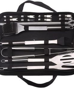 20PCS BBQ Grill Tool Set, Stainless Steel Grilling Accessories with Case for Outdoor Camping, Christmas & Thanksgiving Gifts for Men