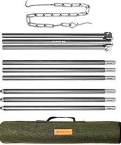 BESPORTBLE Grill for Camping Portable Cookware Holder Camp Kitchen Accessory Bonfire Frame