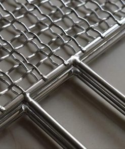 Grill Basket, Barbecue Grilling Basket,Bold Stainless Steel Clip Beats Barbecue Tool Accessories Supplies Vegetable Splint BBQ 2