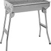 BBQ Grill Mesh Stainless Steel BBQ Barbecue Grill Grilling Mesh Wire Net Outdoor Cooking Kitchen Accessories Tools BBQ Grill Skewer Rack Fish Grilling Basket 4