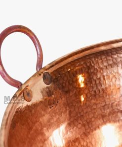 Cazo De Cobre Para Carnitas Large 18″ Heavy Duty Gauge Copper Cazo Hand Mammeded Made in Mexico 100% Copper Wok 2