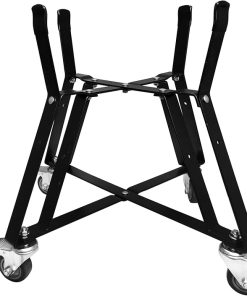 Large Big Green Egg Nest, Grill Stand for Big Green Egg Accessories, Rolling Nest with Heavy Duty Locking Caster Wheels Powder Coated Steel for BGE Smoker Kamado Joe Accessories