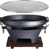 Sturdy Outdoor Grill Cart with Storage and Hooks for Convenient Grilling, Portable Rolling BBQ Table, Black 3