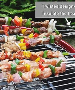 BBQ Tools Set Grill Accessories Skewers Tongs Spade Brush Glove Outdoor Barbecue Utensils (Size : 15 pcs) (15 pcs) 2