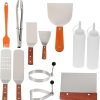 Portable Stainless Steel BBQ Tool Set 12pcs Grill Utensils Kit for Men Grill Grate Picnic Supplies BBQ Kitchen Gadget