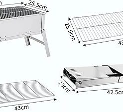 Folding BBQ Grill Kitchen Bar Supplies Outdoor Portable Terrace Barbecue Camping Picnic Barbecue Accessories Tool 2