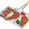 Barbecue Tools for Grilling Grilling Clip Bbq Grill Mesh Racks Easy to Carry Portable Bbq Set 3